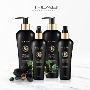 Sampon T-LAB Professional Royal Detox DUO, detoxifiere intensiva a scalpului, 300 ml