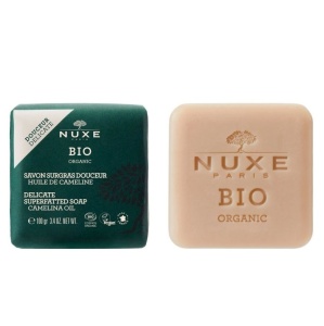 Sapun Bio Organic Nuxe cu Ulei de Camelina, Emolient pentru Fata si Corp, 100 g