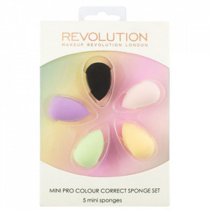 Set 5 bureti mini Makeup Revolution Mini Pro Colour Correct pentru aplicarea machiajului 1