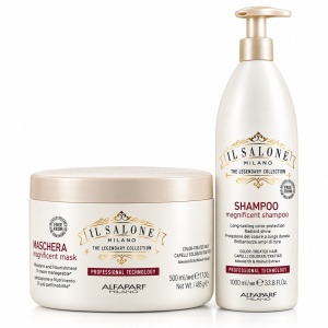 Set Alfaparf Il Salone Milano, Șampon Magnificent 1000 ml + Balsam Mythic 1000 ml