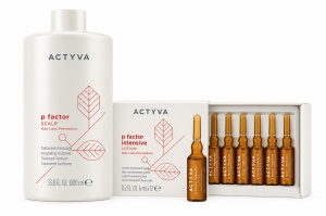Set anti-caderea parului Kemon Actyva P Factor, Tratament 1000 ml + Lotiune 12 x 6 ml