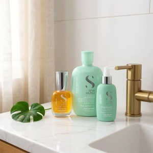 Set anti-matreata Alfaparf Milano Scalp Rebalance Sampon 250 ml + Tonic 125 ml + Ulei Cristalli Liquidi, 15 ml