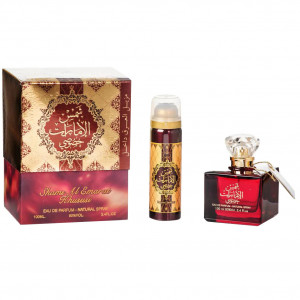 Set Cadou Ard al Zaafaran Shams al Emarat Khususi Apa de Parfum 100ml + Deodorant 50ml