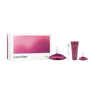 Set Cadou Calvin Klein Euphoria, Femei, Apa de Parfum. 100 ml + 15 ml + 10 ml + Lotiune de corp, 100 ml