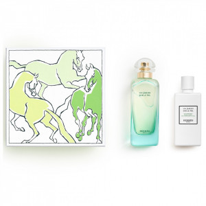 Set Cadou Hermes Un Jardin Sur Le Nil, Unisex, Apa de Toaleta 100 ml + Lotiune de corp 80 ml