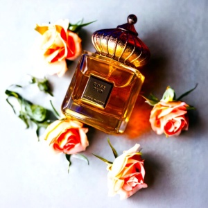 Set cadou Irelia cu Apa de Parfum Matin Martin Rose Oud, Unisex, 100 ml si esarfa