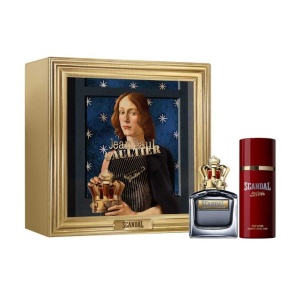 Set cadou Jean Paul Gaultier Scandal Pour Homme, Apa de Toaleta, 100 ml + Doodorant Spay, 150 ml