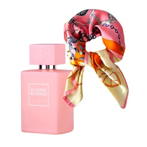 Set cadou Roselia cu Apa de Parfum, Femei Louis Varel Extreme Blossom, 100 ml si esarfa