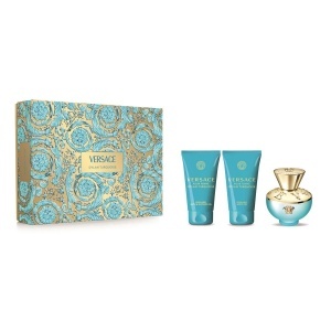 Set Cadou Versace Dylan Turquoise pour Femme, Apa de Toaleta, 50 ml + Lotiune de corp, 50 ml + Gel de dus, 50 ml
