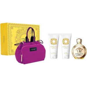 Set cadou Versace Eros Pour Femme 100ml Apa de Toaleta + 100 ml lotiune de corp + 100 ml Gel de Dus + Geanta