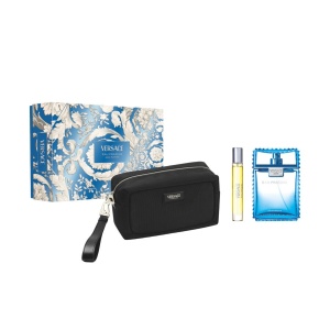 Set cadou Versace Man Eau Fraiche, Apa de toaleta, 100 ml + 10 ml + Geanta