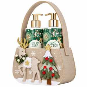 Set Cadou Vivian Gray Winter Dream cu Săpun Lichid și Loțiune de Mâini, Geantă Decorativă de Crăciun