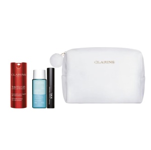 Set Clarins Total Eye Lift Collection – Tratament Contur Ochi + Demachiant Ochi + Mascara Mini + Pouch