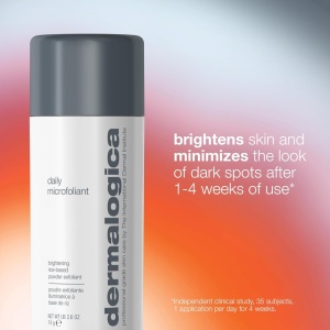 Set curatare si luminozitate Dermalogica Cleanse + Brighten, Gel de curatare Special Cleansing, 50 ml + Pudra exfolianta Daily Microfoliant, 13 g + Ser iluminator cu Vitamina C Biolumin-C, 10 ml + Ser iluminator pentru ochi Biolumin-C, 6 ml