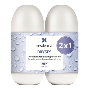 Set deodorant roll-on antiperspirant pentru barbati Dryses Sesderma, 2x75 ml