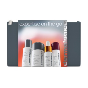 Set Dermalogica Expertise On The Go Curatare, Exfoliere si Luminozitate pentru Piele, 4 Produse Travel Size