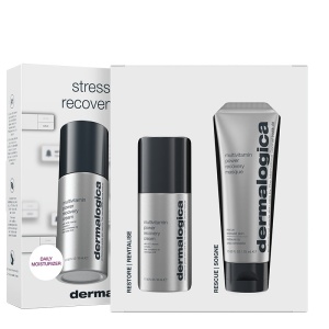 Set Dermalogica Stressed Skin Recovery System: Crema de recuperare Multivitamin Power, 50 ml + Masca crema anti-stres Multivitamin Power, 75 ml, pentru fata