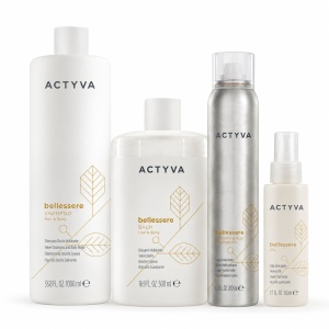 Set Kemon Actyva Bellessere, Sampon 1000 ml + Balsam 1000 ml + Ulei 50 ml + Spray 200 ml