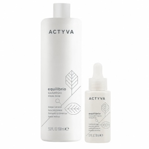 Set pentru echilibrare scalp Kemon Actyva Equilibrio, Sampon 1000 ml + Tratament 50 ml
