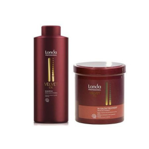 Set pentru revitalizare Londa Professional Velvet Oil cu 1000 ml Sampon + 750 ml Masca
