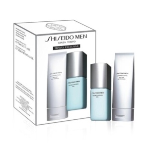 Set Shiseido Men Gel hidratant 75 ml + Spuma curatare 125 ml