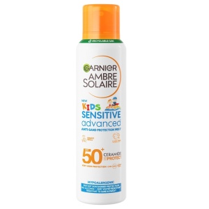 Spray de corp pentru copii cu protectie solara SPF 50+ Sensitive Advanced Ambre Solaire Garnier, 150 ml - Img 1