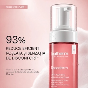 Spuma demachianta anti-roseate Rosederm, 160 ml, Ivatherm