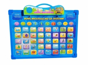 Tableta educativa interactiva in limba romana pentru copii, cu sunete si activitati de invatare