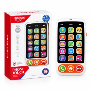 Telefon interactiv pentru copii Phone Touch, lumini si sunete, 5 moduri de joaca, 18 luni+