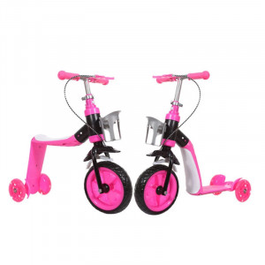 Trotineta Transformabila 2 in 1, roz