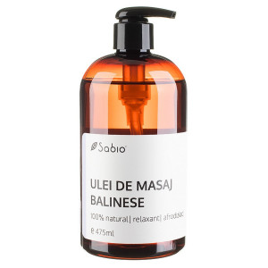 Ulei de masaj Sabio Balinese 100% natural, 475 ml