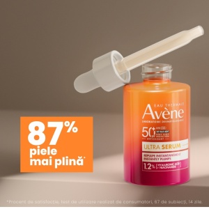 Ultra Serum cu efect imediat de reumplere al pielii SPF 50+, 30 ml, Avene