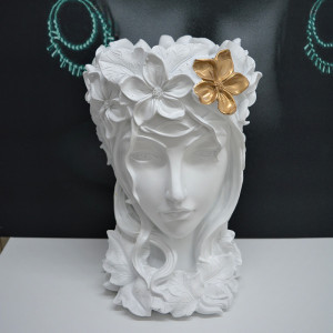 Vaza Venus Flower Lady, white