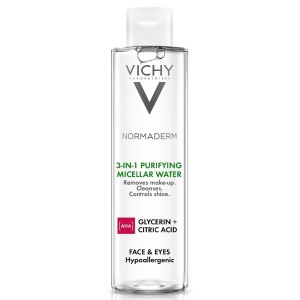 Vichy Solutie micelara 3 în 1 pentru tenul sensibil cu imperfectiuni Normaderm