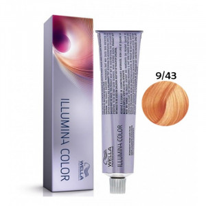 Vopsea de par permanenta Wella Professionals Illumina Color 9/43