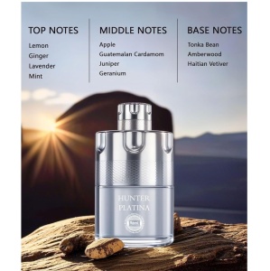 Al Fakhr Perfumes Hunter Platina, Apa de Parfum, Barbati