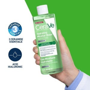 Apa micelara hidratanta pentru ten normal si uscat CeraVe, 400 ml