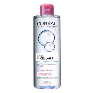Apa Micelara L'Oreal Paris pentru piele sensibila, ten uscat, 400 ml