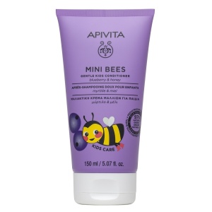 Balsam de par cu afine si miere pentru copii Mini Bees Apivita, 150 ml