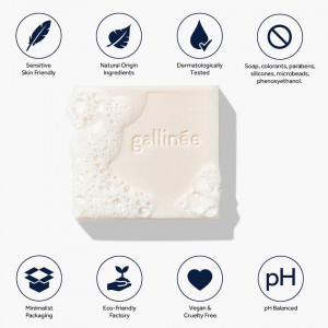 Baton de curatare Gallinee Cleansing Bar, 100 Gr - Img 5