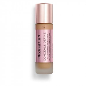 Makeup Revolution, Conceal & Define, Oil Free, Cream Foundation, F10, 23 ml
