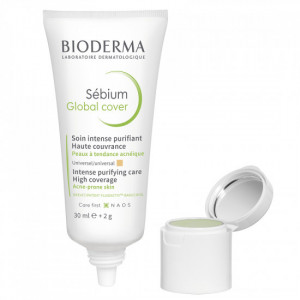 Crema de fata Bioderma Sebium Global Cover pentru ten acneic, 30 ml