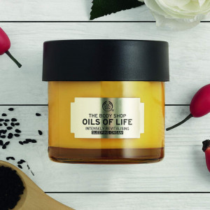 Crema de noapte Body Shop Oils of Life Sleeping Cream,  80 ml