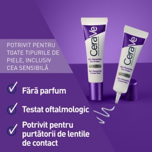 Crema de ochi antirid CeraVe Skin Renewing, 14 ml