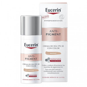 Crema de zi impotriva petelor cu SPF 30 nuanta medium Anti-Pigment Eucerin, 50 ml