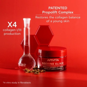 Crema lifting pentru fermitate, nutritie si hidratare Beevine Elixir Apivita, 50 ml