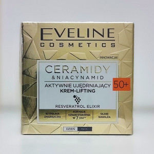 Cremă lifting pentru intinerire Eveline Cosmetics Ceramide si Niacinamide 50 +