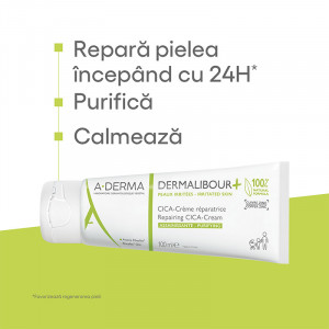 Crema reparatoare cu Cupru si Zinc Dermalibour Laboratoires A- Derma - Img 2