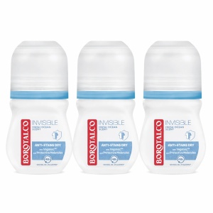 Deodorant roll-on Invisible Fresh, 3 x 50 ml, Borotalco