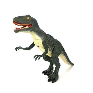 Dinozaur interactiv cu telecomanda, iumini si sunete, Dinosaur Planet, 30 cm